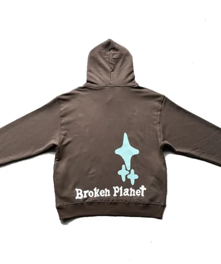 Broken Planet I'm Not From This Planet Hoodie Brown