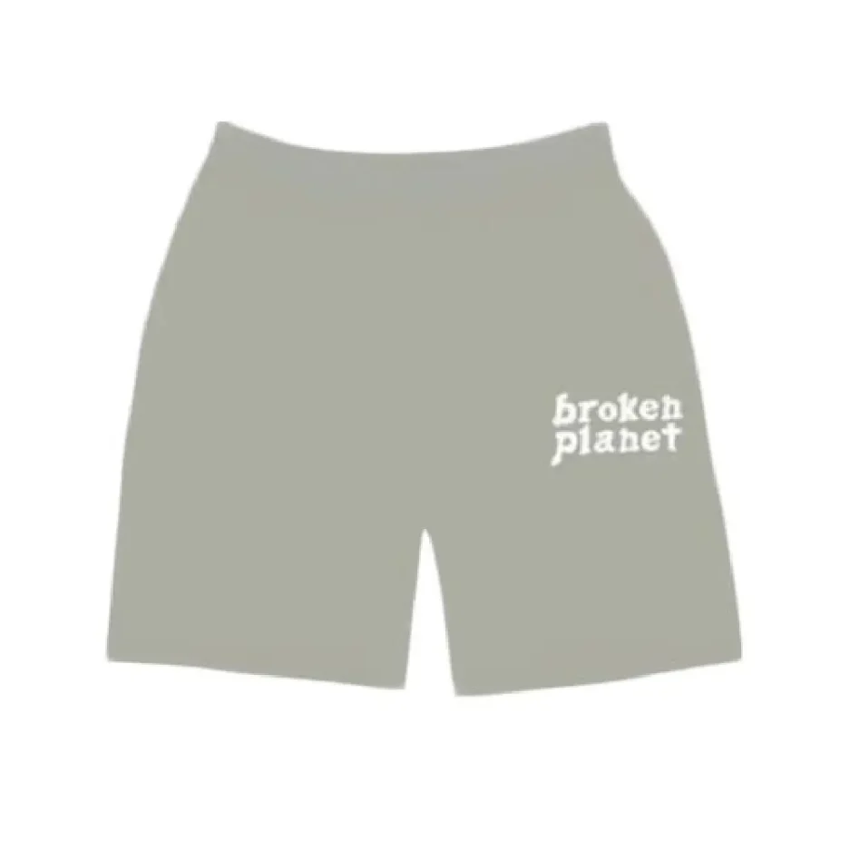 Grey shorts - a staple piece in streetwear fashion from Broken Planet Market