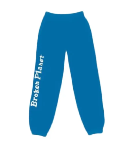 Elevate your casual style with Broken Planet Sweatpants in Blue - a perfect blend of comfort and fashion.