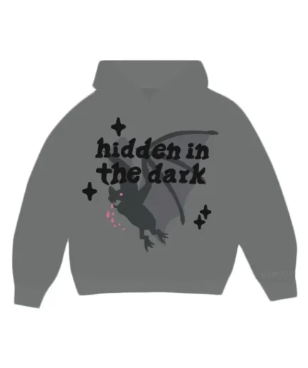 Broken Planet Market Hidden in the Dark Hoodie Shadow Grey