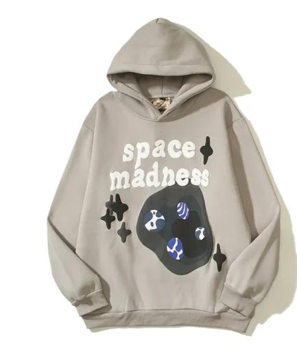 "Broken Planet 'Space Madness' Hoodie - Dive into the cosmic chaos with this edgy and stylish hoodie featuring a space-inspired design."