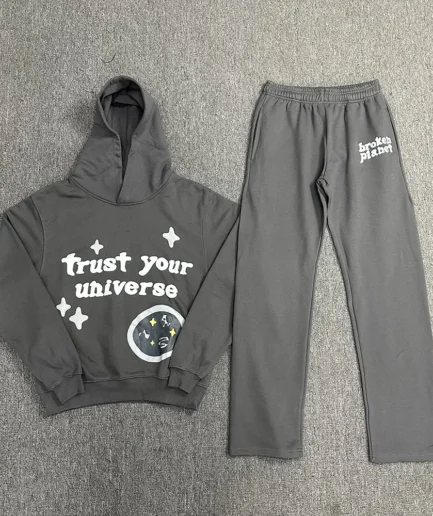 Black and red Broken Planet Trust Your Universe Tracksuit